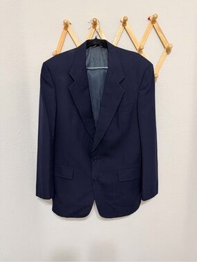 Christian Dior Men’s Navy Blue Wool Blazer Size 40R